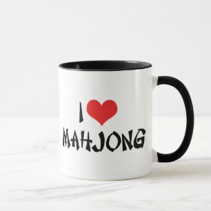 Mug I Love Heart Mahjong - Mah Jong Lover