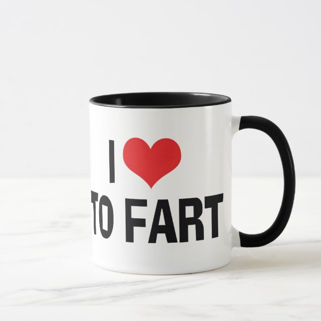 Mug I Love Heart To Fart - Drôle Humour (Droite)