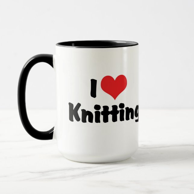 Mug I Love Heart Tricot (Gauche)