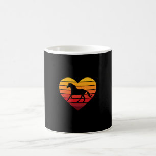 Mug I Love Horses Coeur Rétro