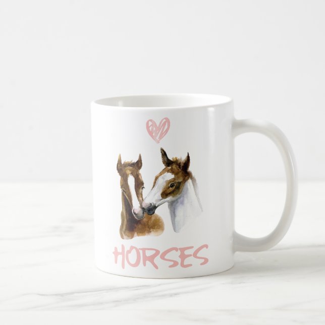 Mug I Love Horses Portrait (Droite)