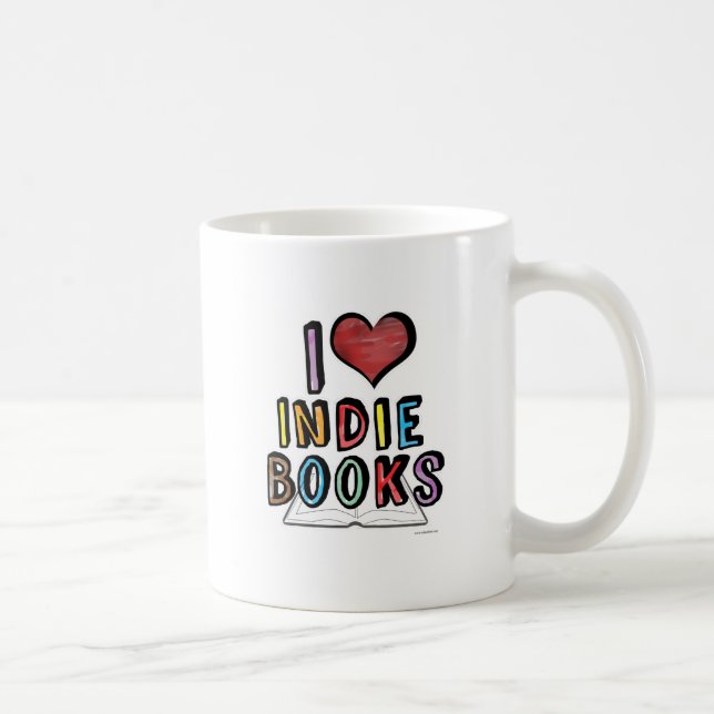 Mug I Love Indie Books Lecteur Cool Slogan (Droite)