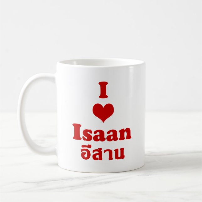 Mug I Love Isaan Thailand (Gauche)