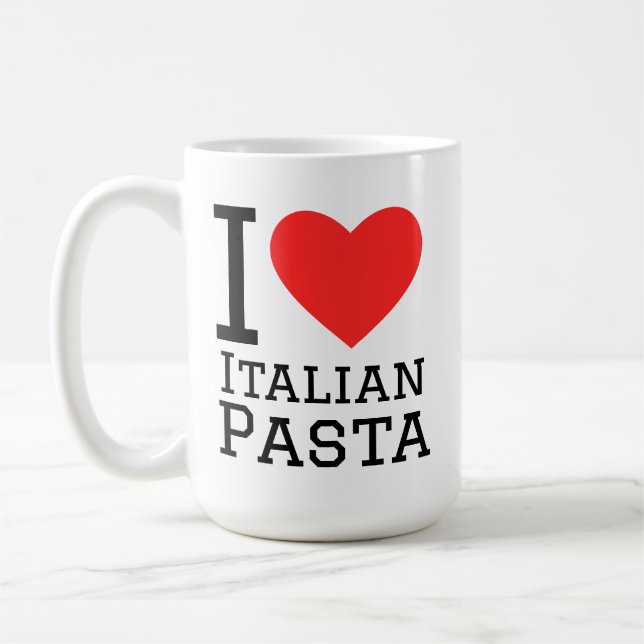 Mug I love Italian pasta (Gauche)