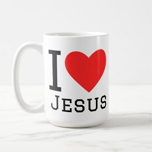 Mug I love jesus (Gauche)