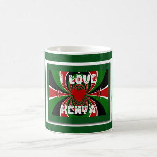 Mug I Love Kenya : Belle belle couleur de drapeau nati