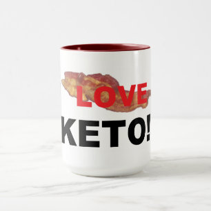 Mug I Love Keto Popular Bacon