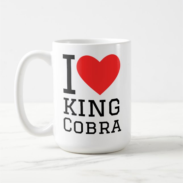 Mug I love king cobra (Gauche)