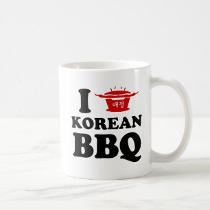 Mug I Love Korean BBQ (고 기 구 이)