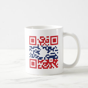 Mug I Love Laos (Khoy Huk Lao) Drapeau QR Code   Geek