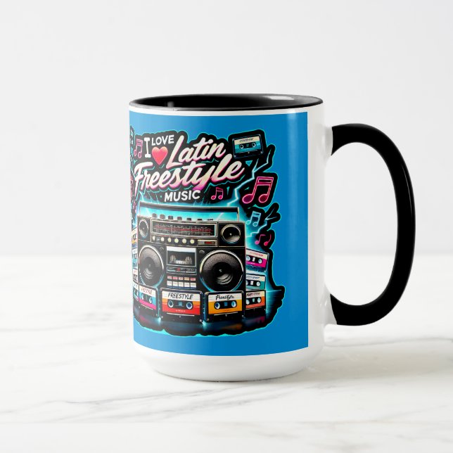 Mug I Love Latin Freestyle Music (Droite)