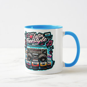 Mug I Love Latin Freestyle Music