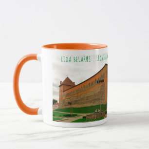 Mug I Love Lida Belarus Architecture Castle Sketch