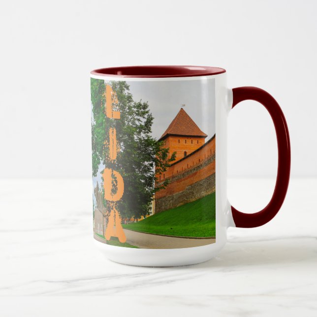 Mug I Love Lida Belarus Architecture Château (Droite)