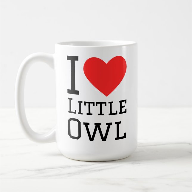Mug I love little owl (Gauche)