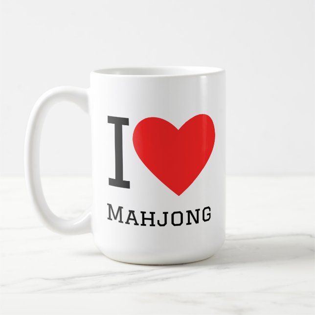 Mug I love mahjong (Gauche)