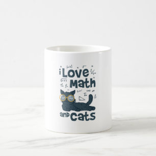 Mug I Love Math and Cats