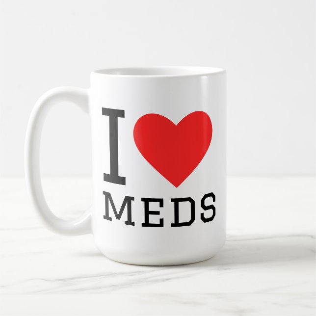 Mug I love meds (Gauche)
