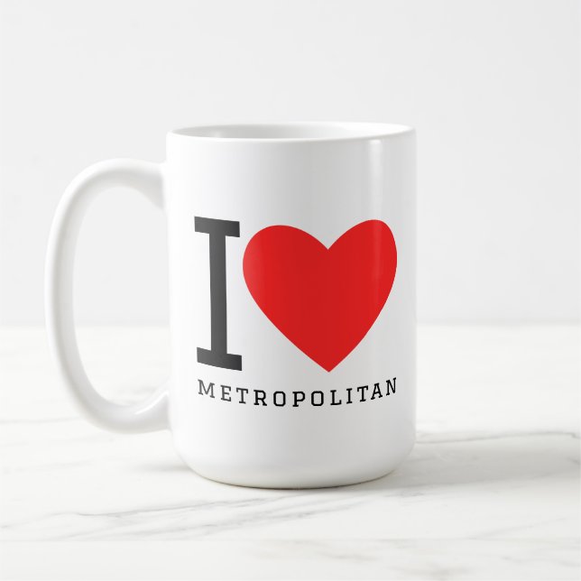 Mug I love metropolitan (Gauche)
