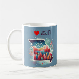 Mug I Love Missouri Noël hiver