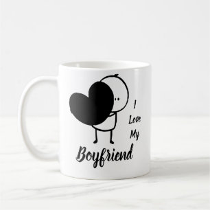 Mug I Love My BOYFRIEND - Personnalisé moderne