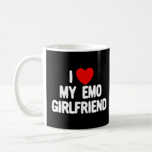 Mug I Love My Emo Girlfriend Coeur Rouge Emo Girlfrien