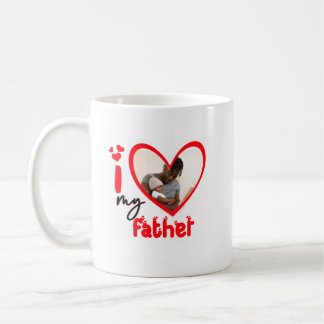 Mug I Love My Father Photo Gift Classic Mug, 11 oz