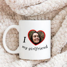 Mug I Love My Girlfriend Boyfriend Custom Photo Text