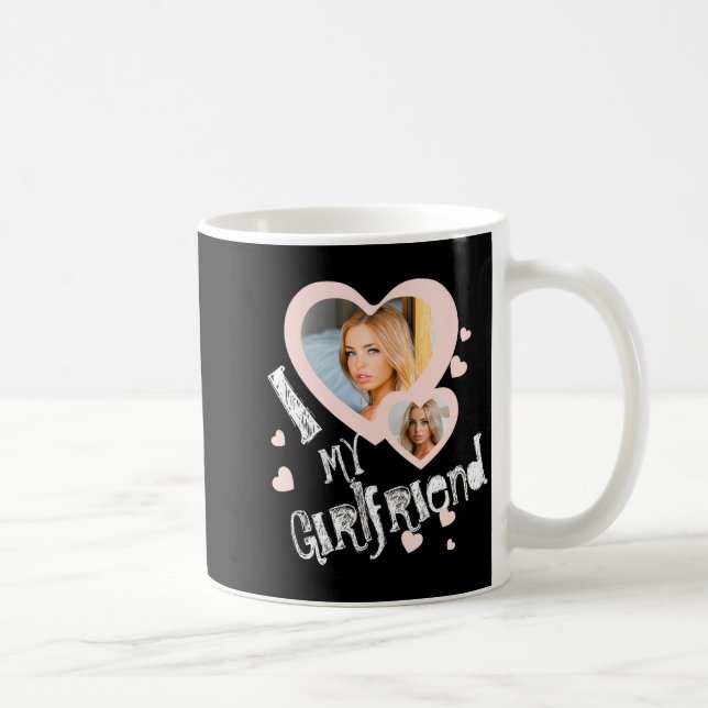 Mug I Love My Girlfriend Chalkboard Doodles Black Cute (Droite)