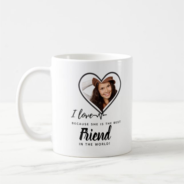 Mug I Love My Girlfriend PHOTO MEILLEUR AMI Cadeau (Gauche)