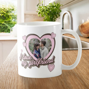 Mug I Love My Girlfriend Photo personnalisée