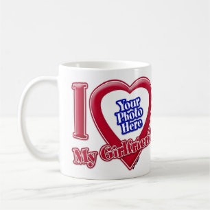 Mug I Love My Girlfriend Photo Red Heart