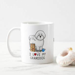 Mug I Love My Granddog Bichon Frise Dog - grand-parent