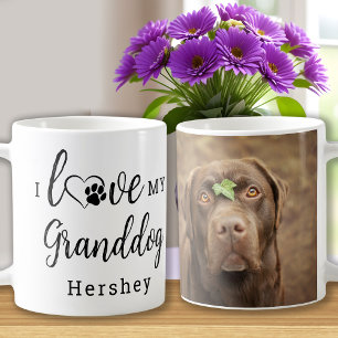 Mug I Love My Granddog mignon animal de compagnie Chie
