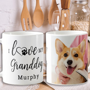 Mug I Love My Granddog Personnalisé Cute Pet Photo