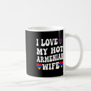 Mug I Love My Hot Armenian Wife Arménie Drapeau Coeur