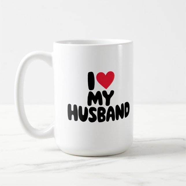 Mug "I Love My Husband - Romantique Saint Valentin cad (Gauche)