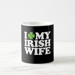 Mug I Love My Irish Wife Funny Couple St Patrick's Day