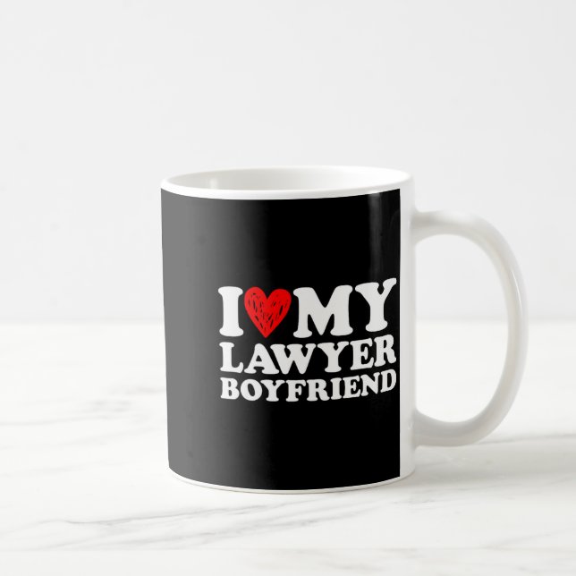 Mug I Love My Lawyer Boyfriend Bf Valentines Day Women (Droite)