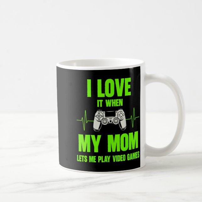 Mug I Love My Mom Gamer Gaming Teen Boys Video Game Co (Droite)