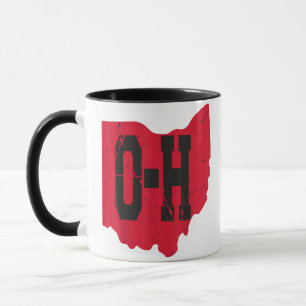 Mug I Love My Ohio Home Script Ohio Buckeye State