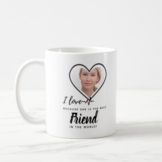 Mug I Love My Wife PHOTO Don - Meilleur Ami Personnali (Gauche)