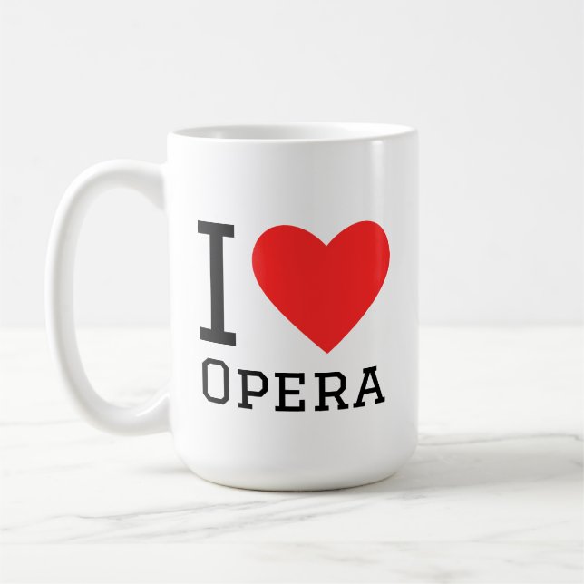 Mug I love opera (Gauche)