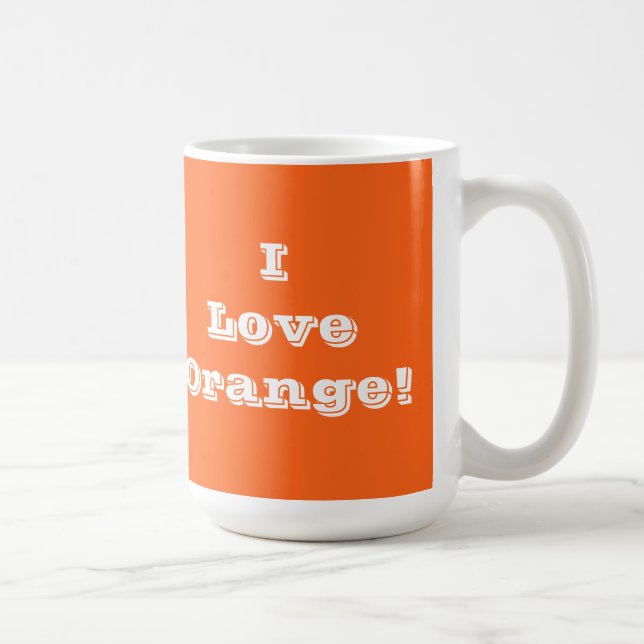 Mug I Love Orange (Droite)