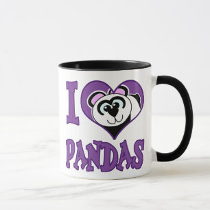 Mug I Love pandas