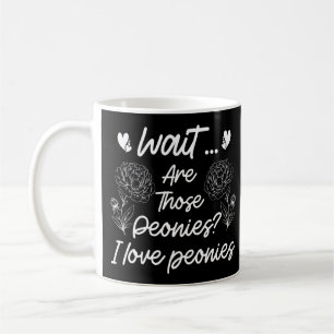 Mug I Love Peonies mignonne Humour de la fleur de pivo