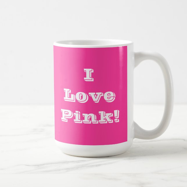 Mug I Love Pink (Droite)