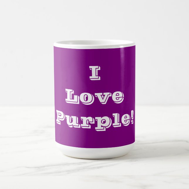Mug I Love Purple (Centre)