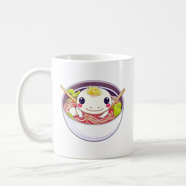Mug I Love Ramen Axolotl Pun (Gauche)
