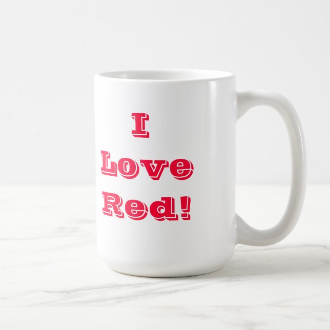Mug I Love Red (Droite)